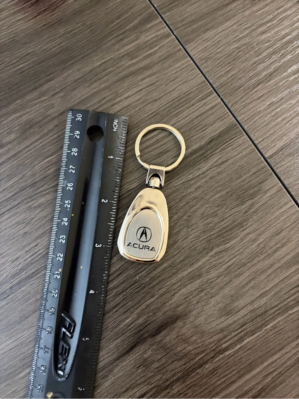 Silver Metal Keychain Fob - Branded Car Accessory